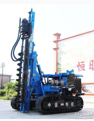 光伏打樁機工程建筑打樁 履帶螺旋打樁機支架護坡樁打樁機