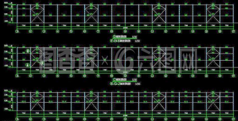 鋼結(jié)構(gòu)工程 柱間支撐布置圖